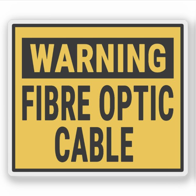 Warning Fibre Optic Cable (Front)