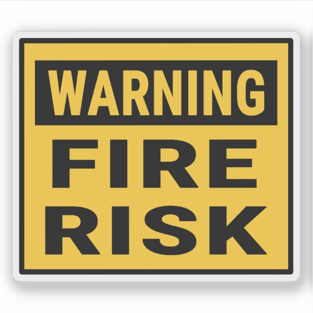 Warning Fire Risk (Front)