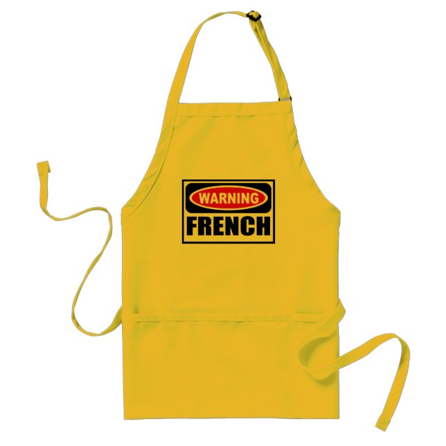 Warning FRENCH Apron (Front)