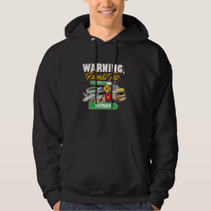 Warning Friends Trip in Progress Vietnam Travel Ma Hoodie