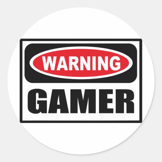 Warning GAMER Sticker