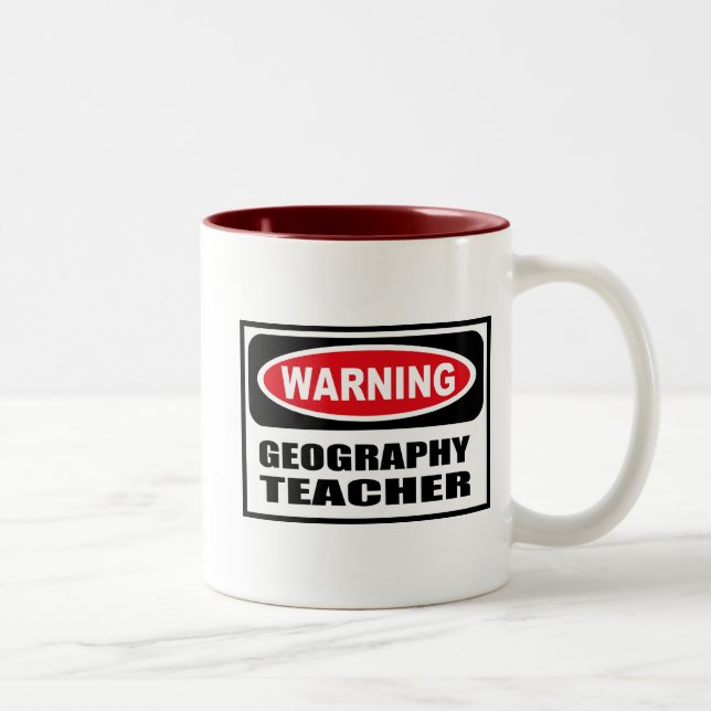 Warning GEOGRAPHY TEACHER Mug (Right)