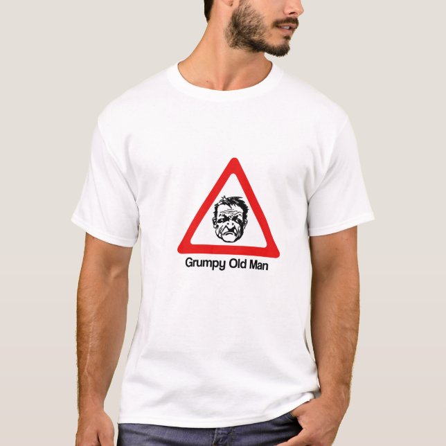 Warning: Grumpy Old Man T-Shirt (Front)