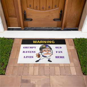 Warning Grumpy Old Ravens Fan Lives Here Doormat
