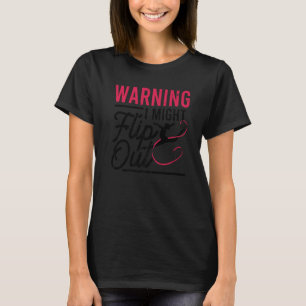Warning I Might Flip Out Gymnast Gymnastics Pun O T-Shirt