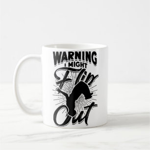 Warning I Might Flip Out Gymnastic Parkour Coffee Mug