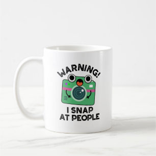 Warning I Shap At People Funny Camera Pun Coffee Mug