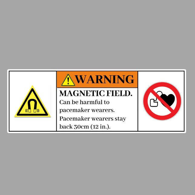 Warning Magnetic Field Label М265 (Creator Uploaded)