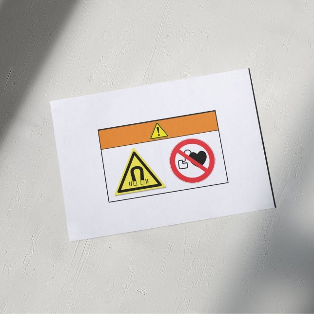 Warning/Magnetic Fields Label (Creator Uploaded)