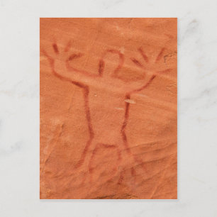 Warning Man Postcard