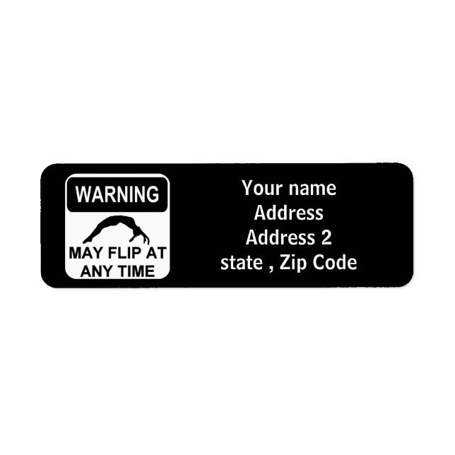Warning may flip (Front)