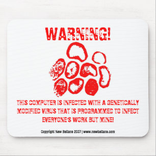 WARNING! MOUSE PAD