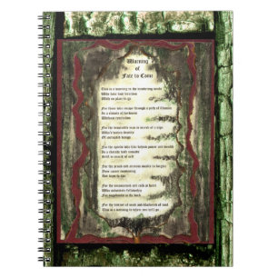 Warning of Fate To Come Notebook