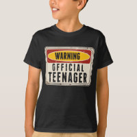 Warning Official Teenager Boys Girls 13th Birthday
