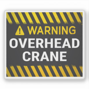 Warning Overhead Crane