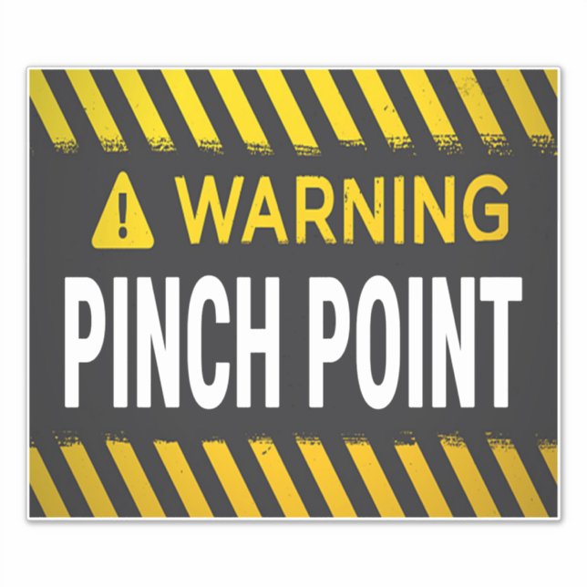Warning Pinch Point  (Front)