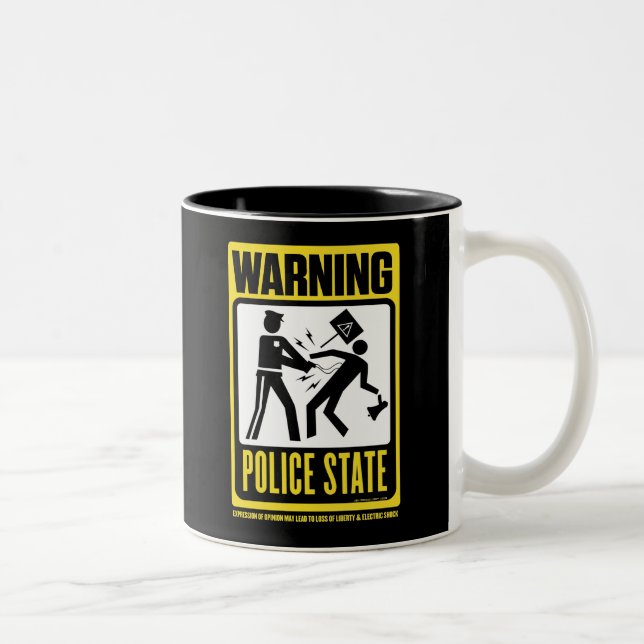 Warning: Police State Mug (Right)