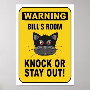 Warning poster - customize!