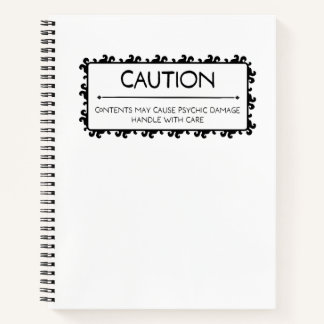 Warning: Psychic Damage Notebook