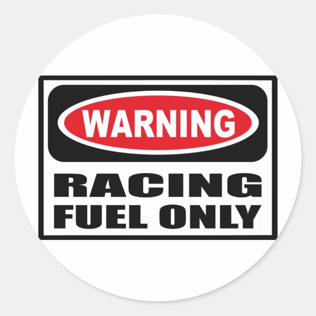 Warning RACING FUEL ONLY Sticker (Front)