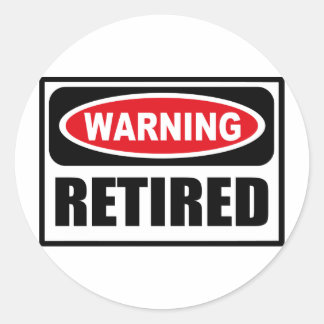 Warning RETIRED Sticker