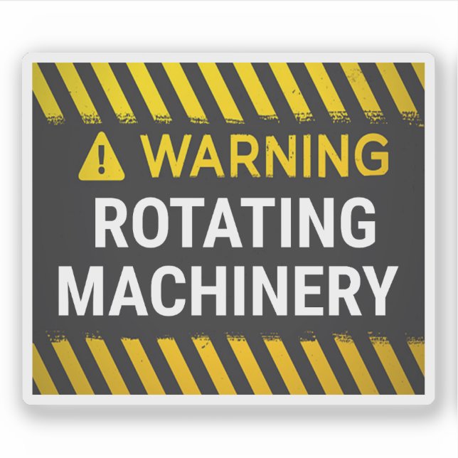 Warning Rotating Machinery  (Front)