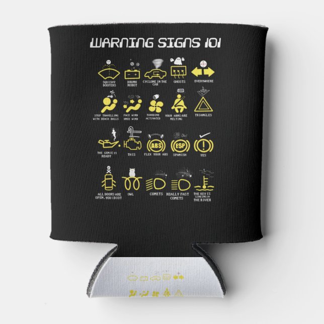 Warning signs 101 can cooler (Front)