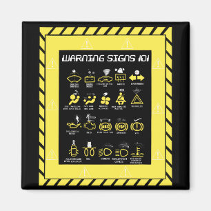 Warning signs 101 magnet
