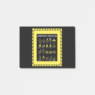 Warning signs 101 post-it notes