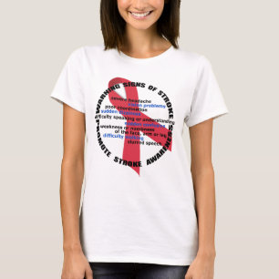Warning Signs of Stroke Fitted Ladies Shirt