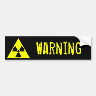 Warning spectrum bumper sticker