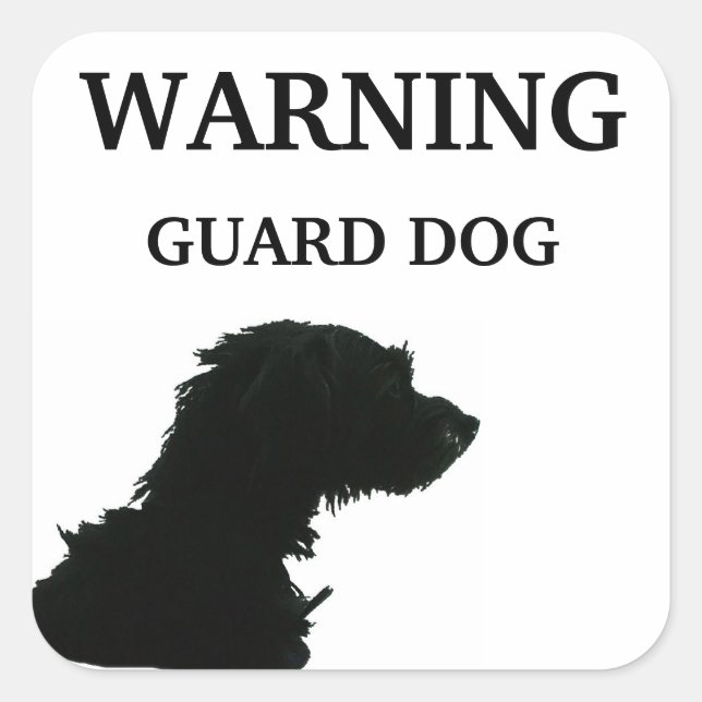WARNING SQUARE STICKER (Front)