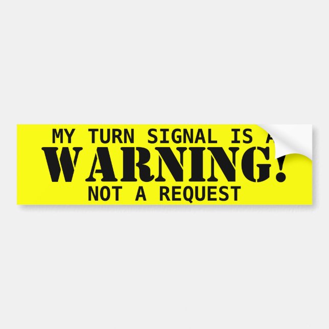 Warning! sticker (Front)