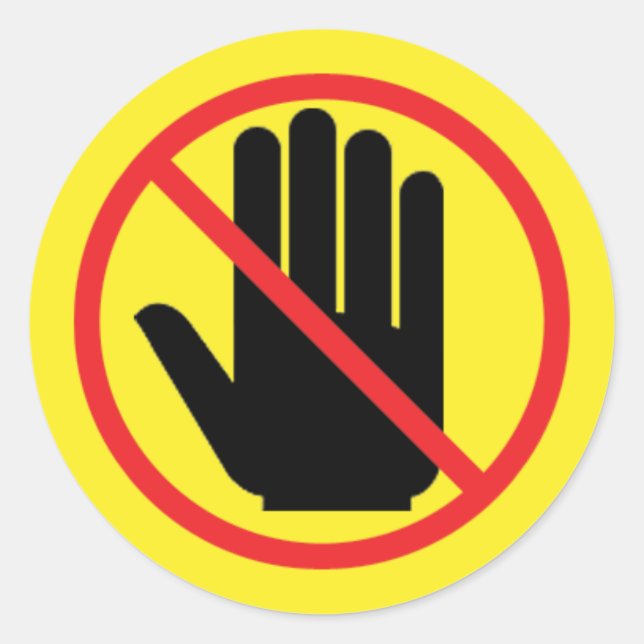 warning sticker (Front)