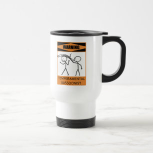 Warning Temperamental Bassoonist Travel Mug
