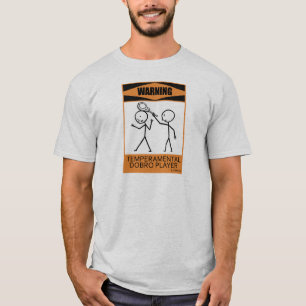 Warning Temperamental Dobro Player T-Shirt