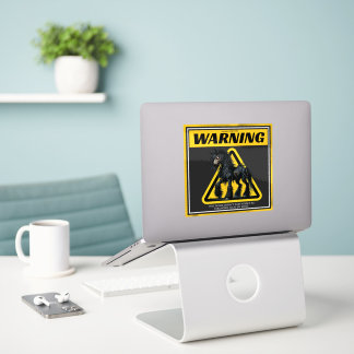 Warning text for horse sign 