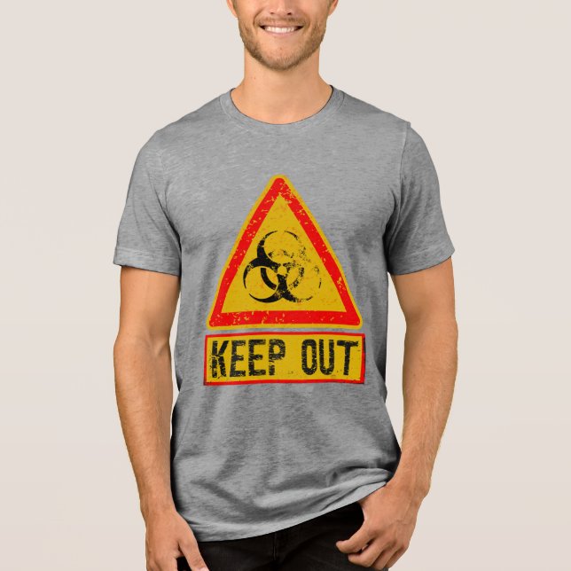 Warning  Tri-Blend shirt (Front)