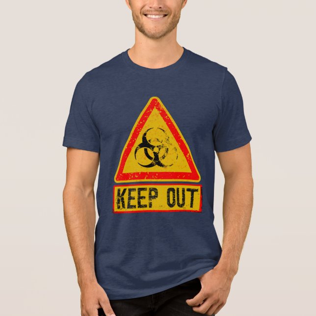 Warning  Tri-Blend shirt (Front)