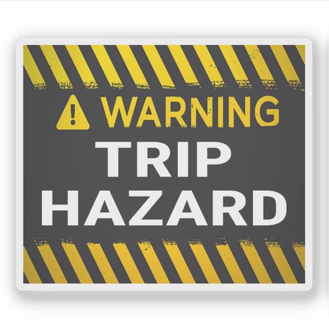 Warning Trip Hazard (Front)