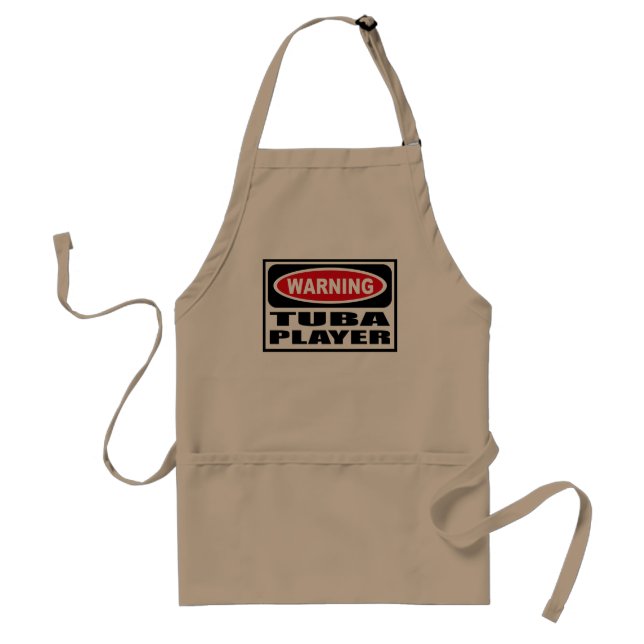 Warning TUBA PLAYER Apron (Front)