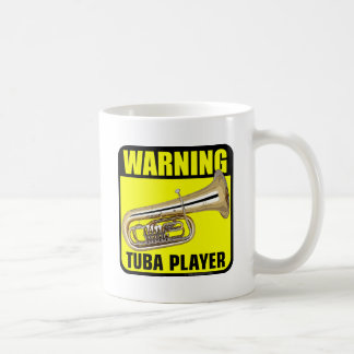 Warning Tuba Player Coffee Mug