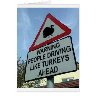 'Warning: Turkey drivers ahead'