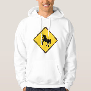 Warning Unicorns Hoodie