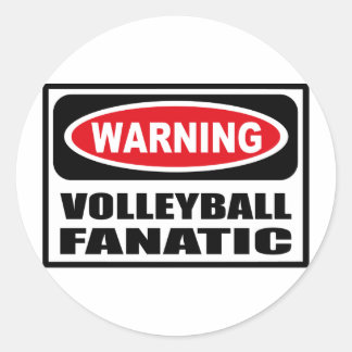 Warning VOLLEYBALL FANATIC Sticker