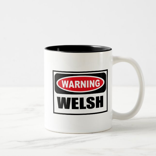 Warning WELSH Mug (Right)