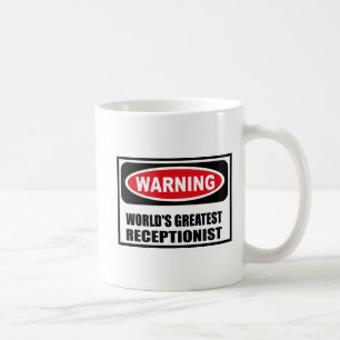 Warning WORLD'S GREATEST RECEPTIONIST Mug