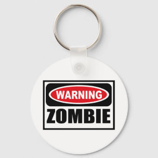 Warning ZOMBIE Key Chain