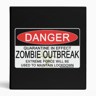 Warning - Zombie Outbreak Binder