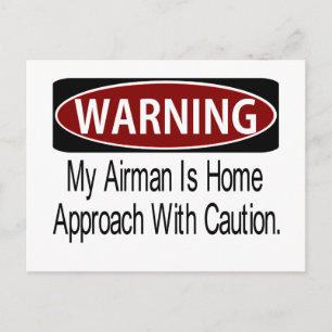 Warningairmanbk Postcard